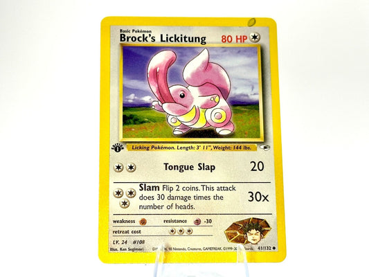 1st Edition - Brock’s Lickitung - Gym Heroes [41/132] - 2000 WOTC - Su