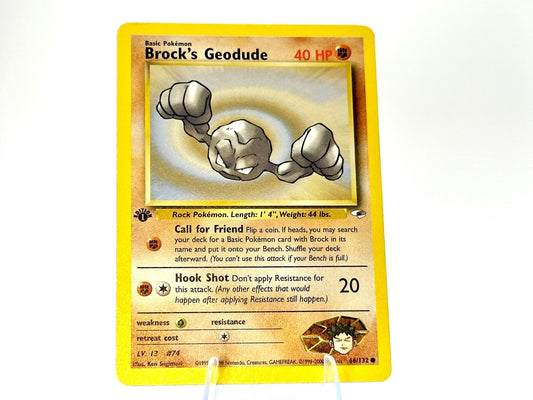1st Edition - Brock’s Geodude - Gym Heroes [66/132] - 2000 WOTC - Sugimori