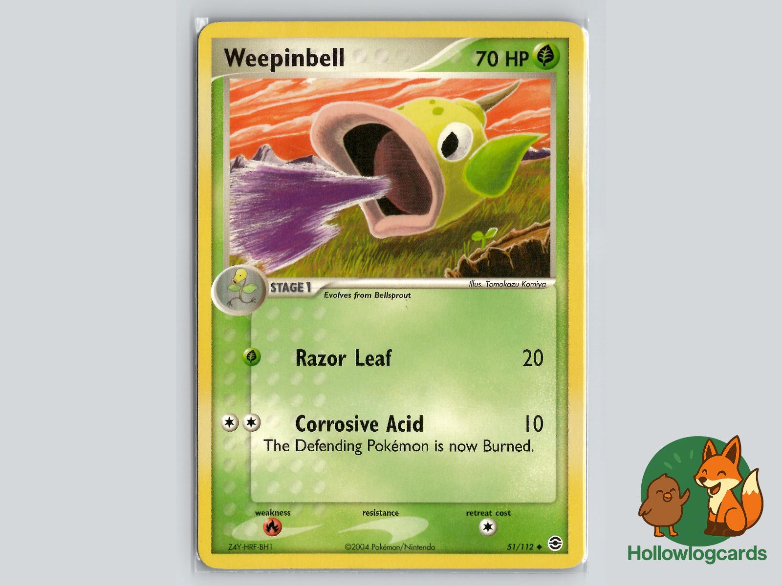 Weepinbell (51/112) - FireRed & LeafGreen Pokémon Card