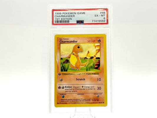 Graded - 1st Edition - Charmander - Base Set [46/102] - 1999 WOTC - Arita