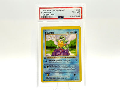 Graded - 1st Edition - Squirtle - Base Set [63/102] - 1999 WOTC - Arita