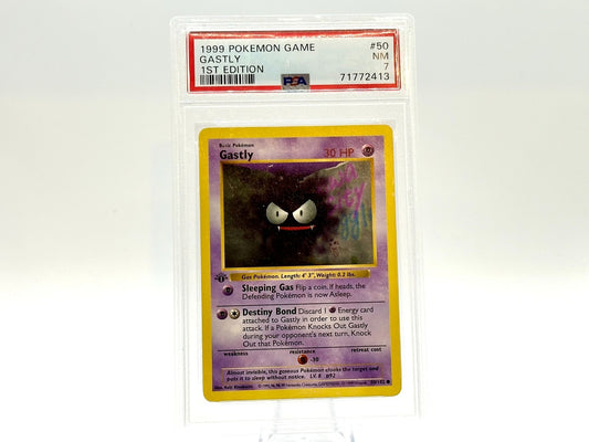 Graded - 1st Edition - Gastly - Base Set [50/102] - 1999 WOTC - Kinebuchi