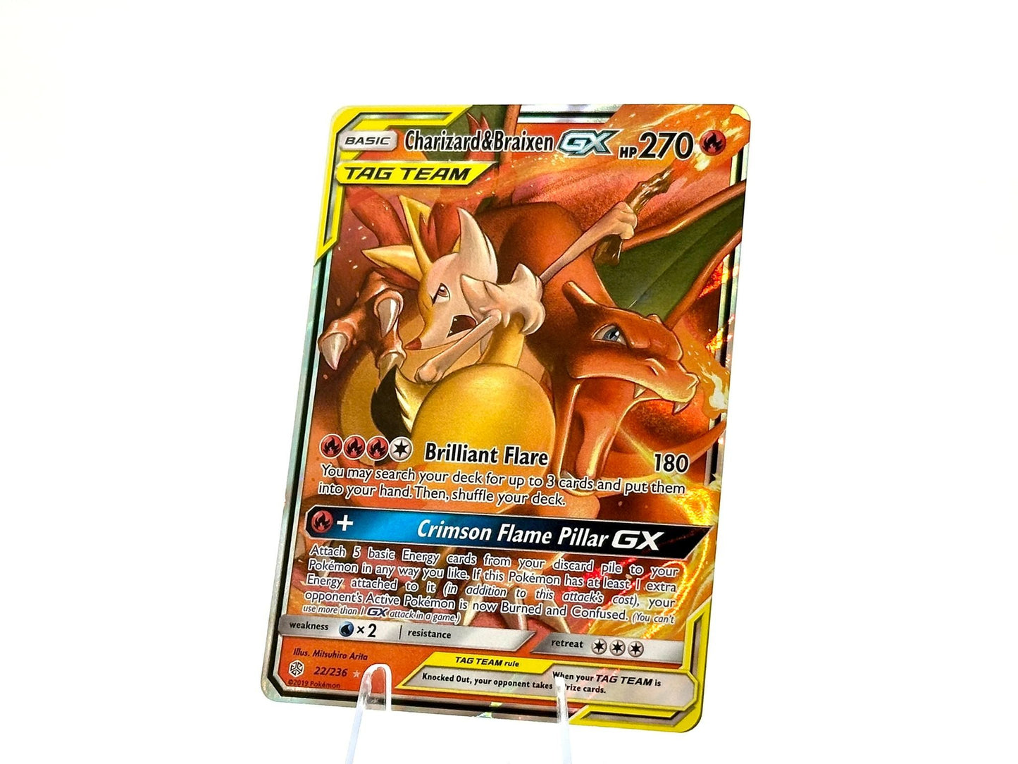Charizard & Braixen GX - Cosmic Eclipse [22/236] - 2019 Modern - Arita