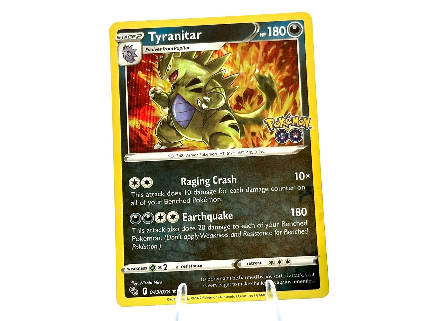 Tyranitar - Pokémon GO [043/078] - 2022 Modern - Niso