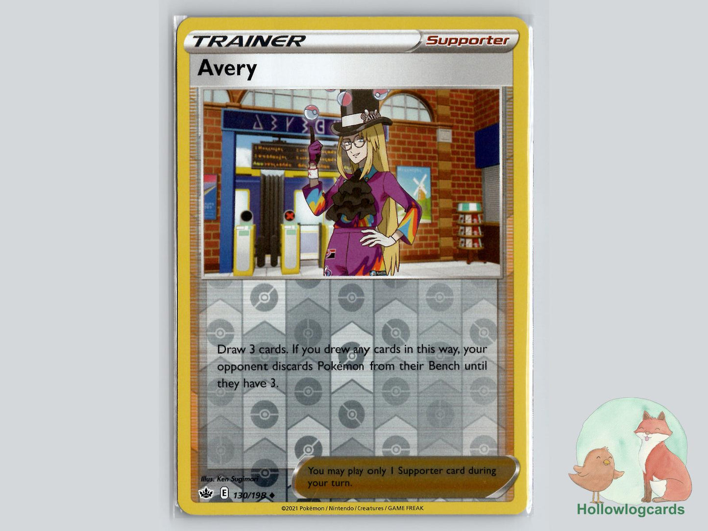 Avery (130/198) - Chilling Reign Pokémon Card