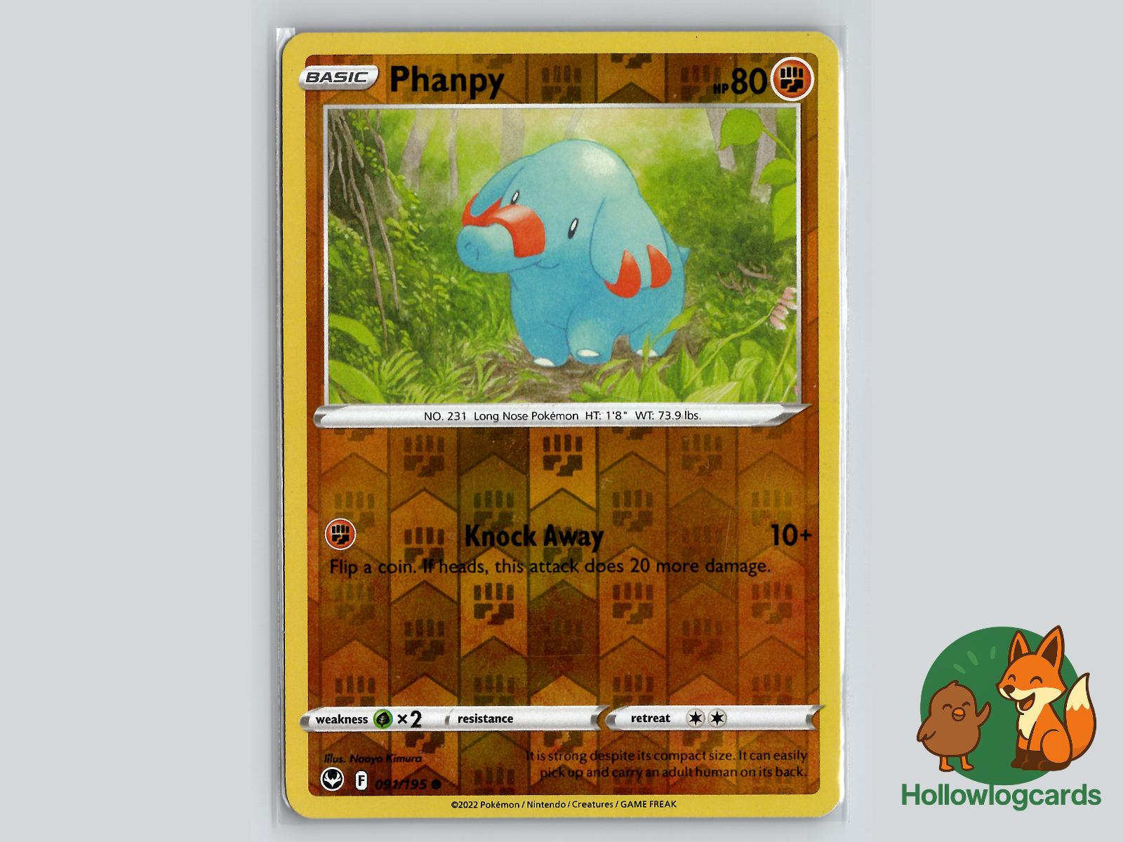 Phanpy (091/195) - Silver Tempest Pokémon Card