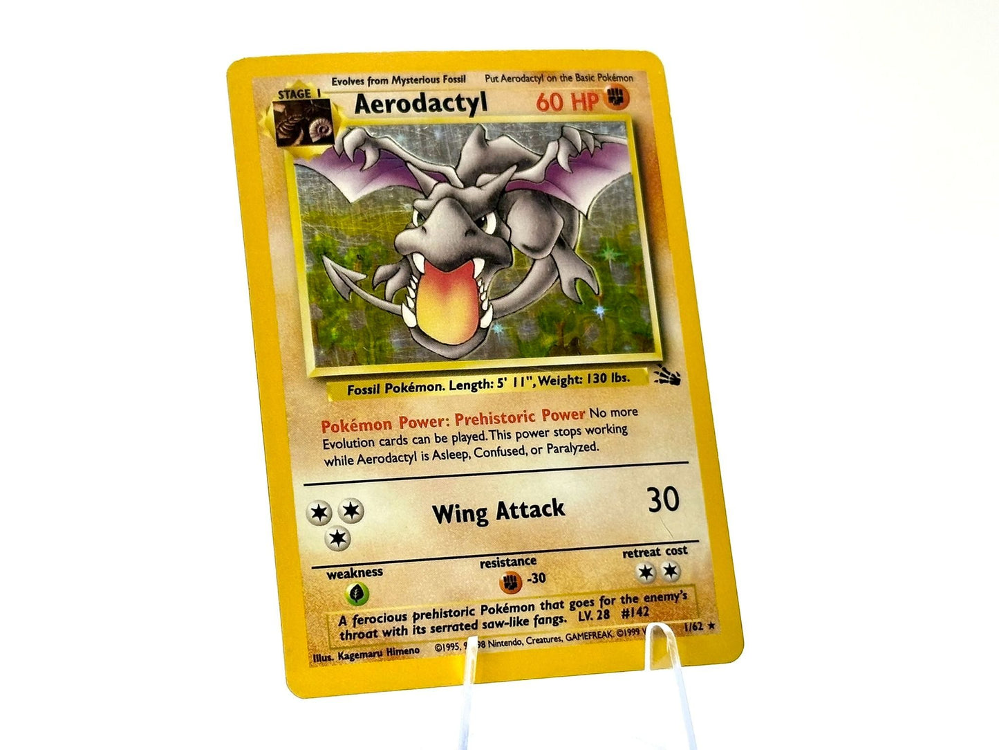 Aerodactyl - HOLO Fossil [1/62] - 1999 WOTC - Set - Himeno