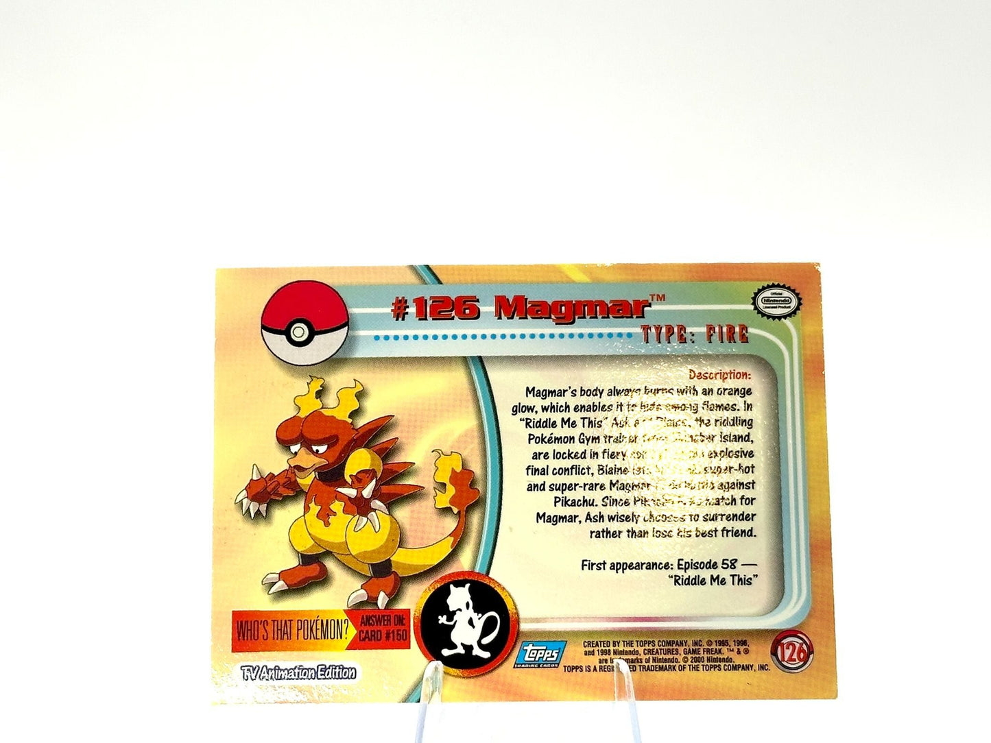 Magmar - CHROME HOLO [126] - Topps - 1999 - Vintage