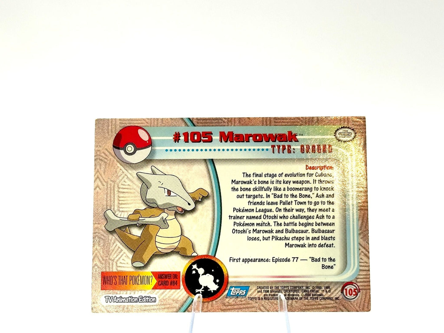 Marowak - [105] - Topps - 1999 - Vintage