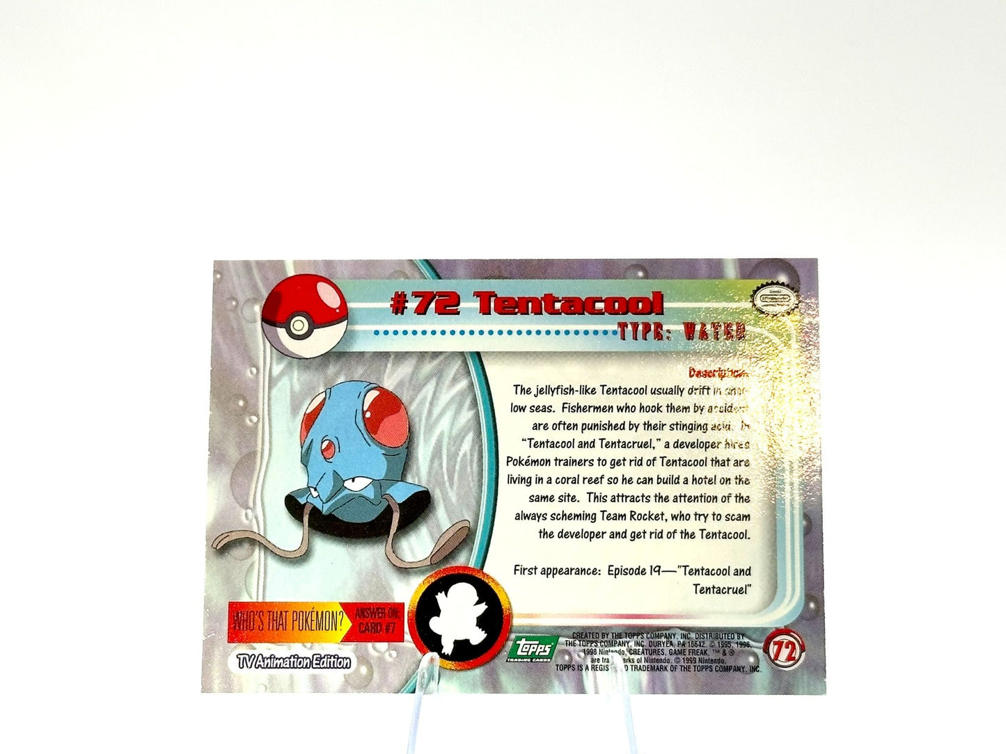 Tentacool - [72] - Topps - 1999 - Vintage