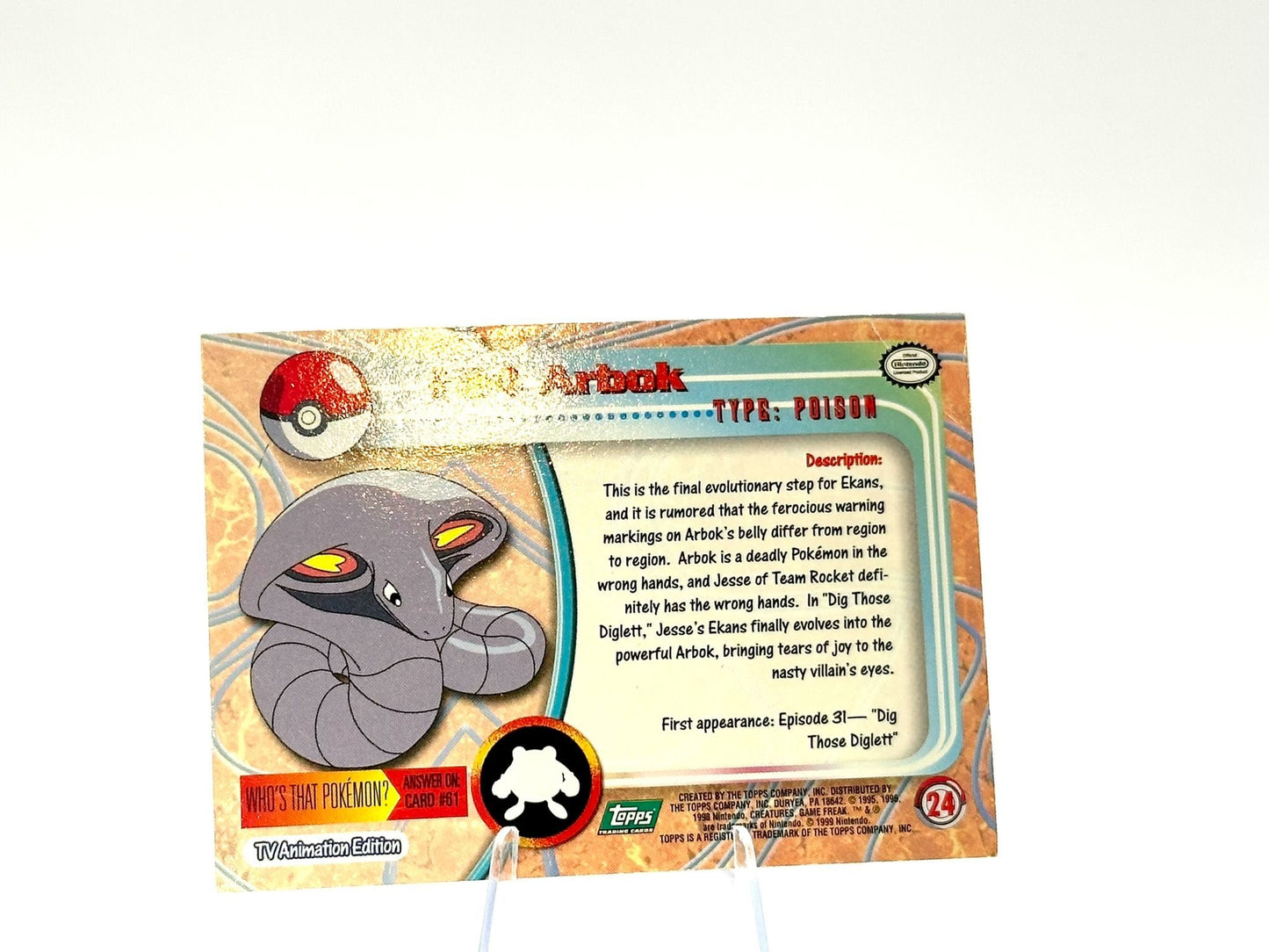 Arbok - [24] - Topps - 1999 - Vintage