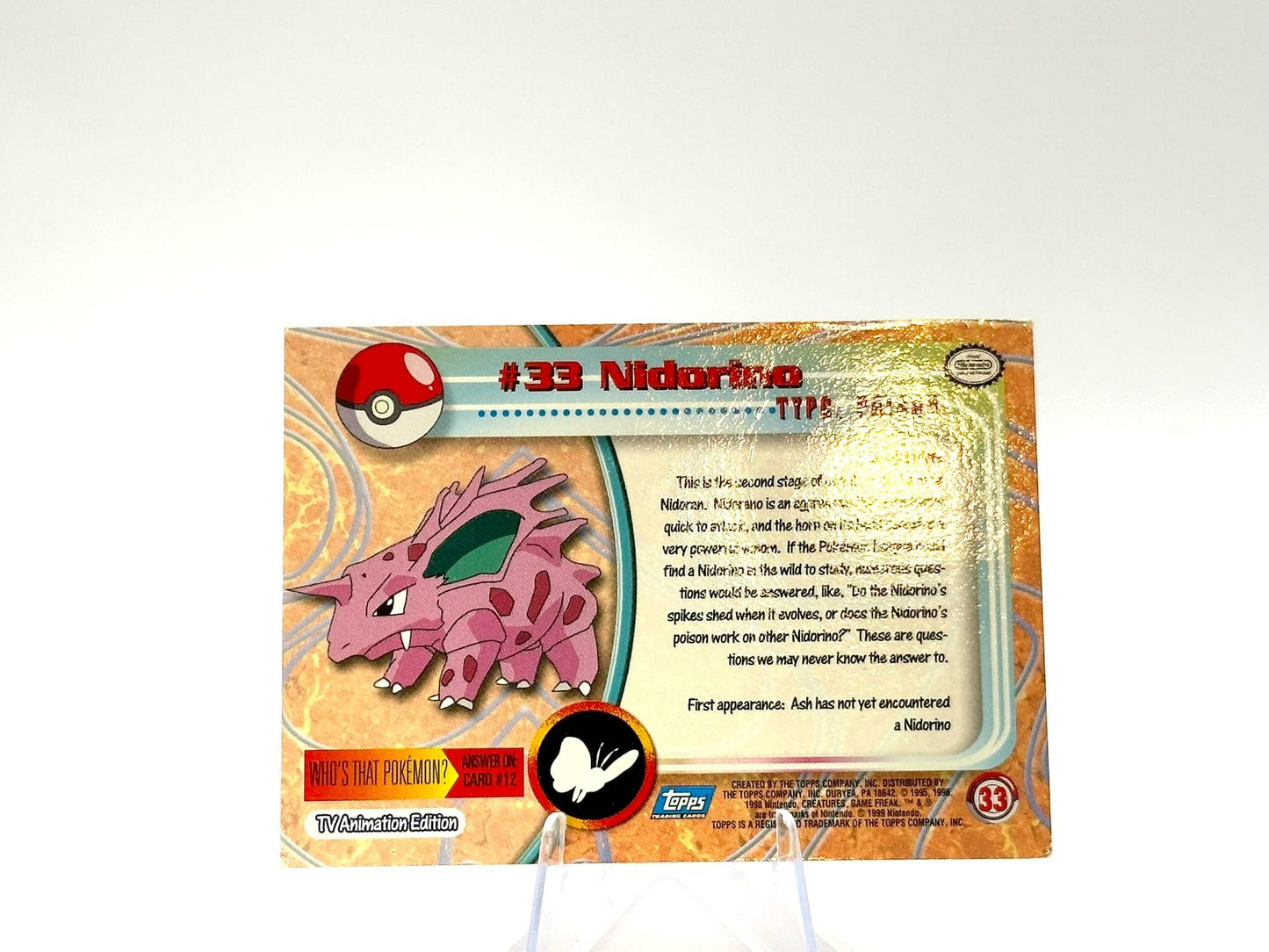 Nidorino - [33] - Topps - 1999 - Vintage
