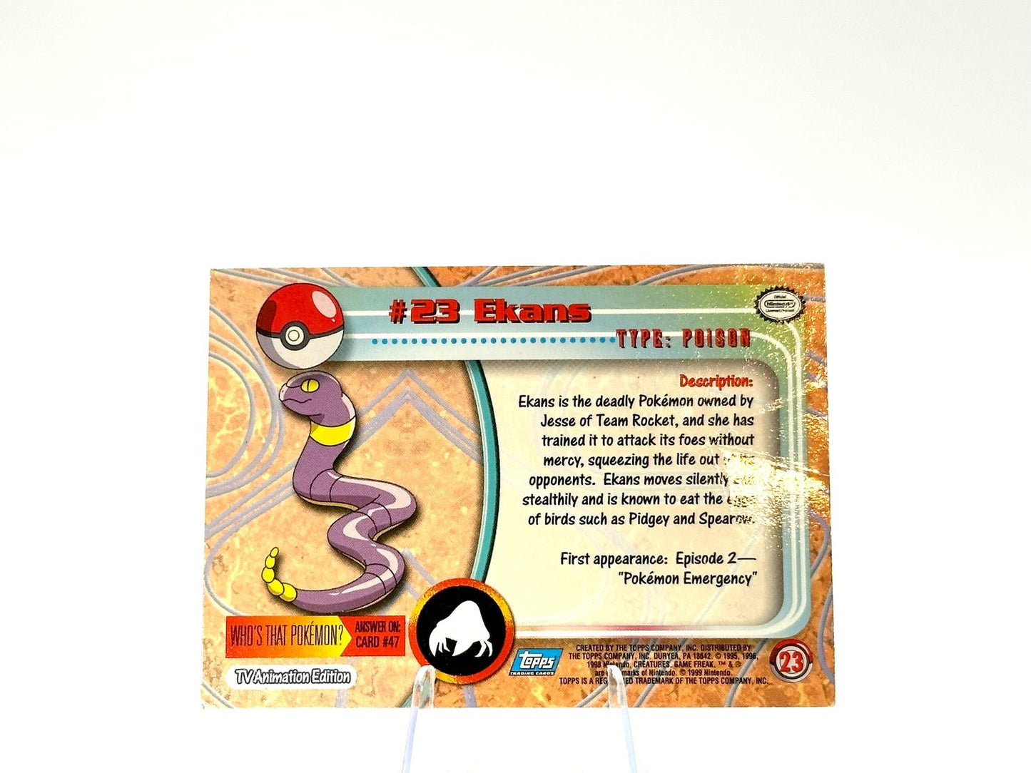 Ekans - [23] - Topps - 1999 - Vintage