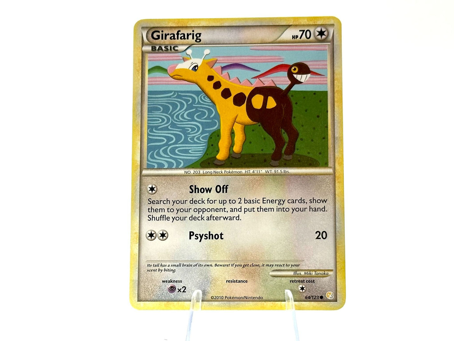 Girafarig - HeartGold & SoulSilver: Undaunted [64/90] - 2010 MidEra - Tanaka