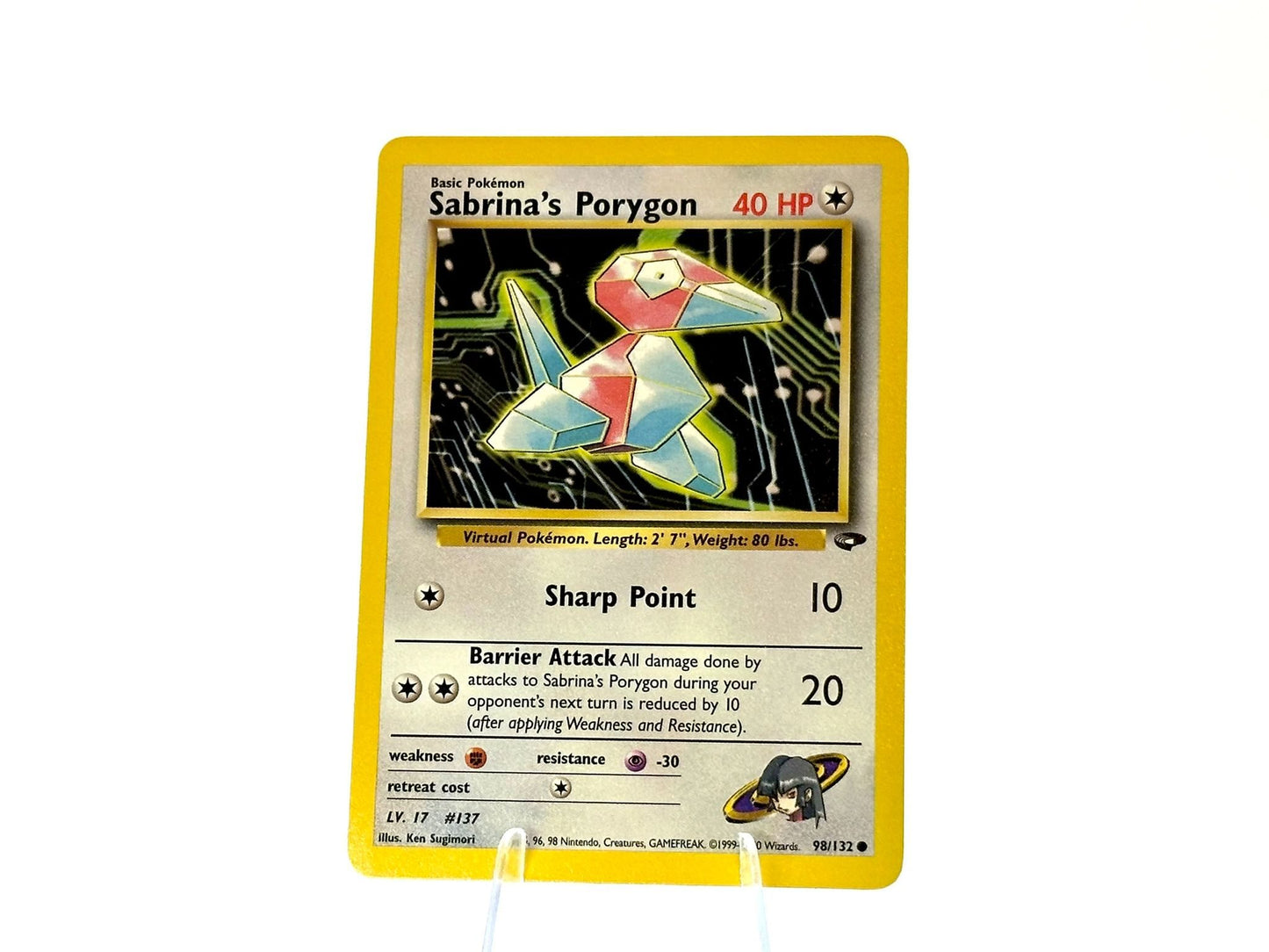 Sabrina’s Porygon - Gym Challenge / Heroes [98/132] - 2000 WOTC - Sugimori