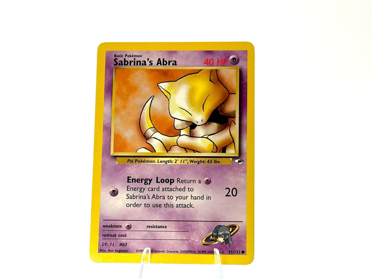 Sabrina’s Abra - Gym Challenge / Heroes [91/132] - 2000 WOTC - Sugimori