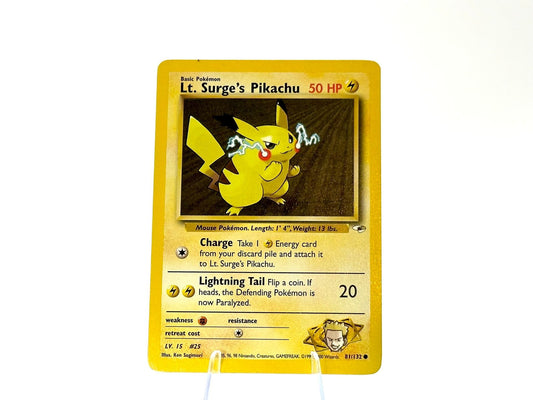 Lt. Surge’s Pikachu - Gym Challenge / Heroes [81/132] - 2000 WOTC - Sugimori