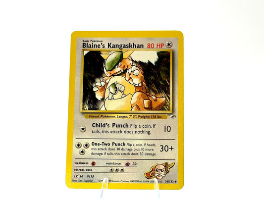 Blaine's Kangaskhan - Gym Challenge / Heroes [36/132] - 2000 WOTC - Ken Sugimori