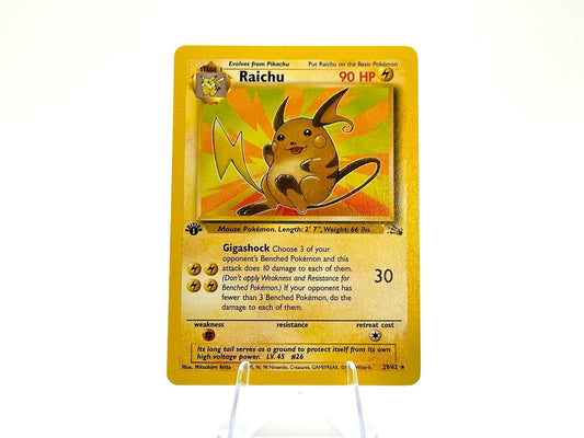 1st Edition - Raichu - Fossil 29/62 - WOTC - Arita