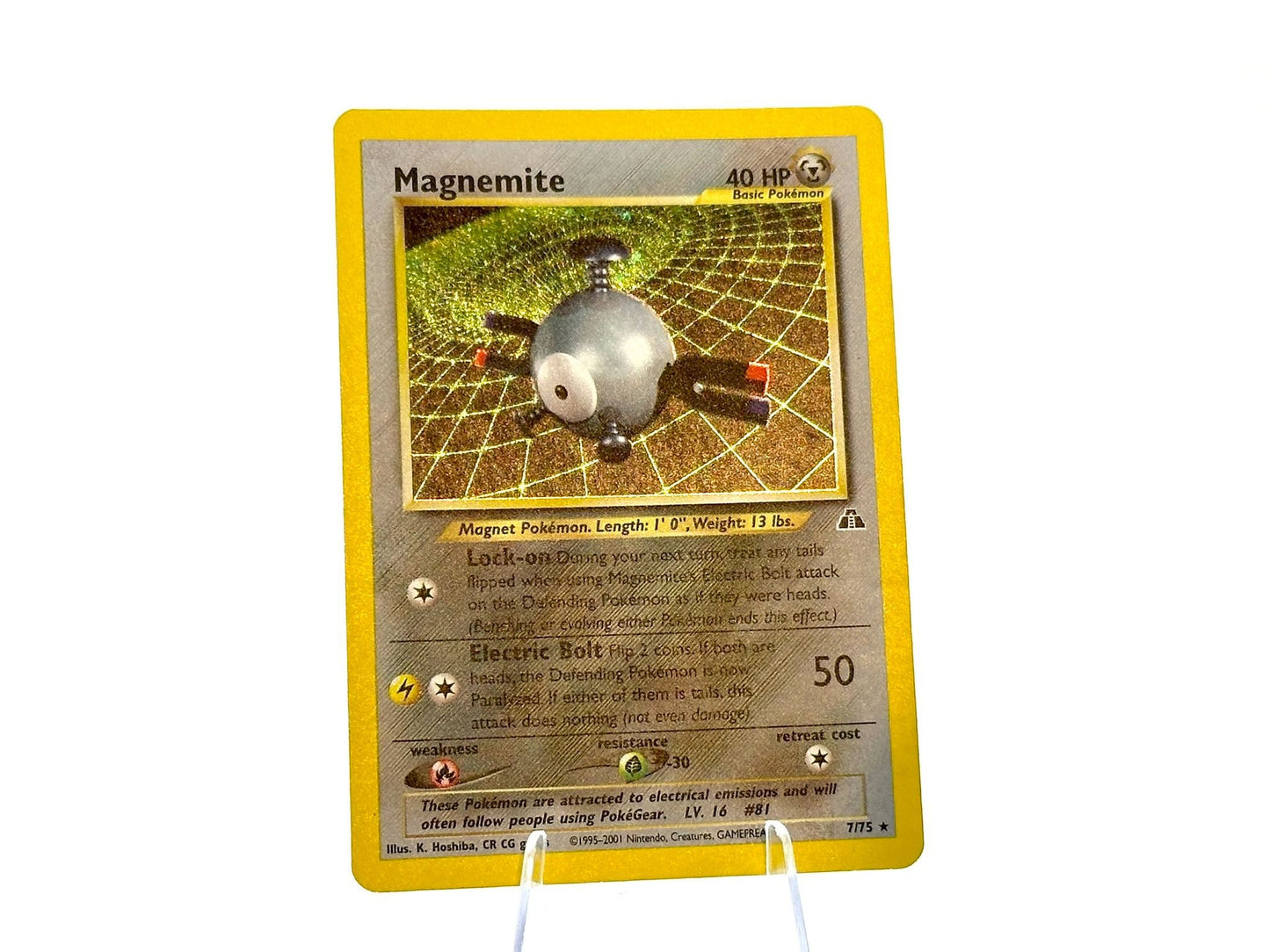Magnemite - HOLO Neo Discovery 7/75 - WOTC - Hoshiba