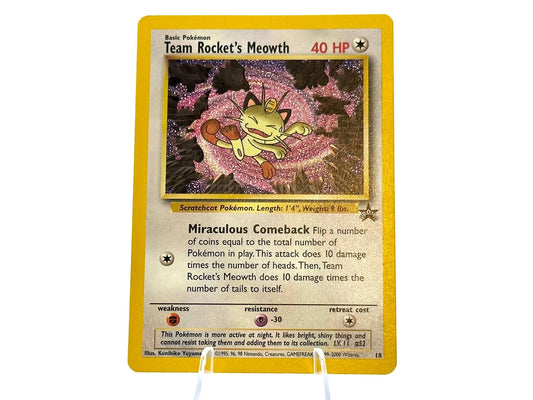 Team Rocket’s Meowth - Promo 18 - WOTC - Yuyama