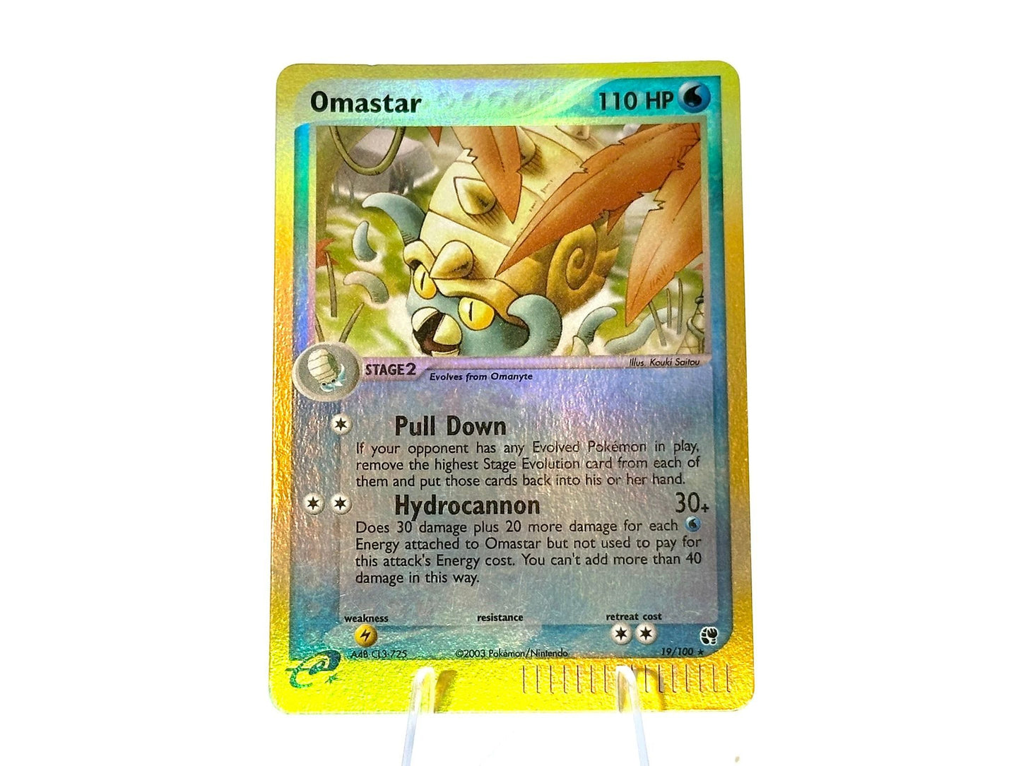 Omastar - HOLO Sandstorm 19/100 - WOTC - e-Reader - Saitou