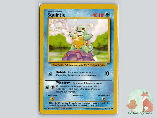 Squirtle (63/102) - Base Pokémon Card