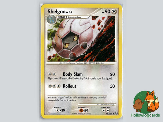 Shelgon (50/100) - Stormfront Pokémon Card