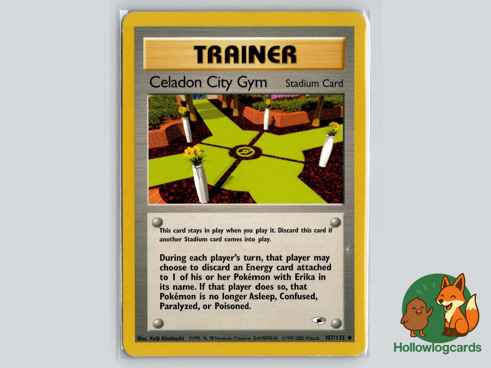 Celadon City Gym (107/132) - Gym Heroes Pokémon Card