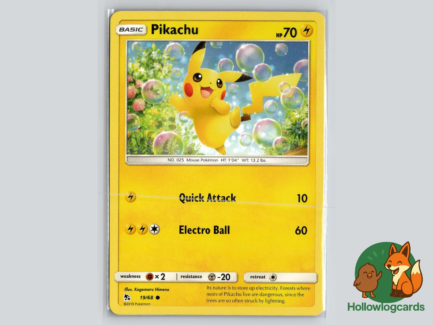 Pikachu (19/68) - Hidden Fates Pokémon Card