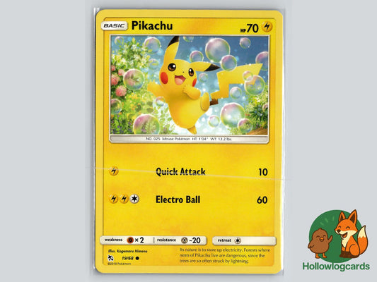 Pikachu (19/68) - Hidden Fates Pokémon Card