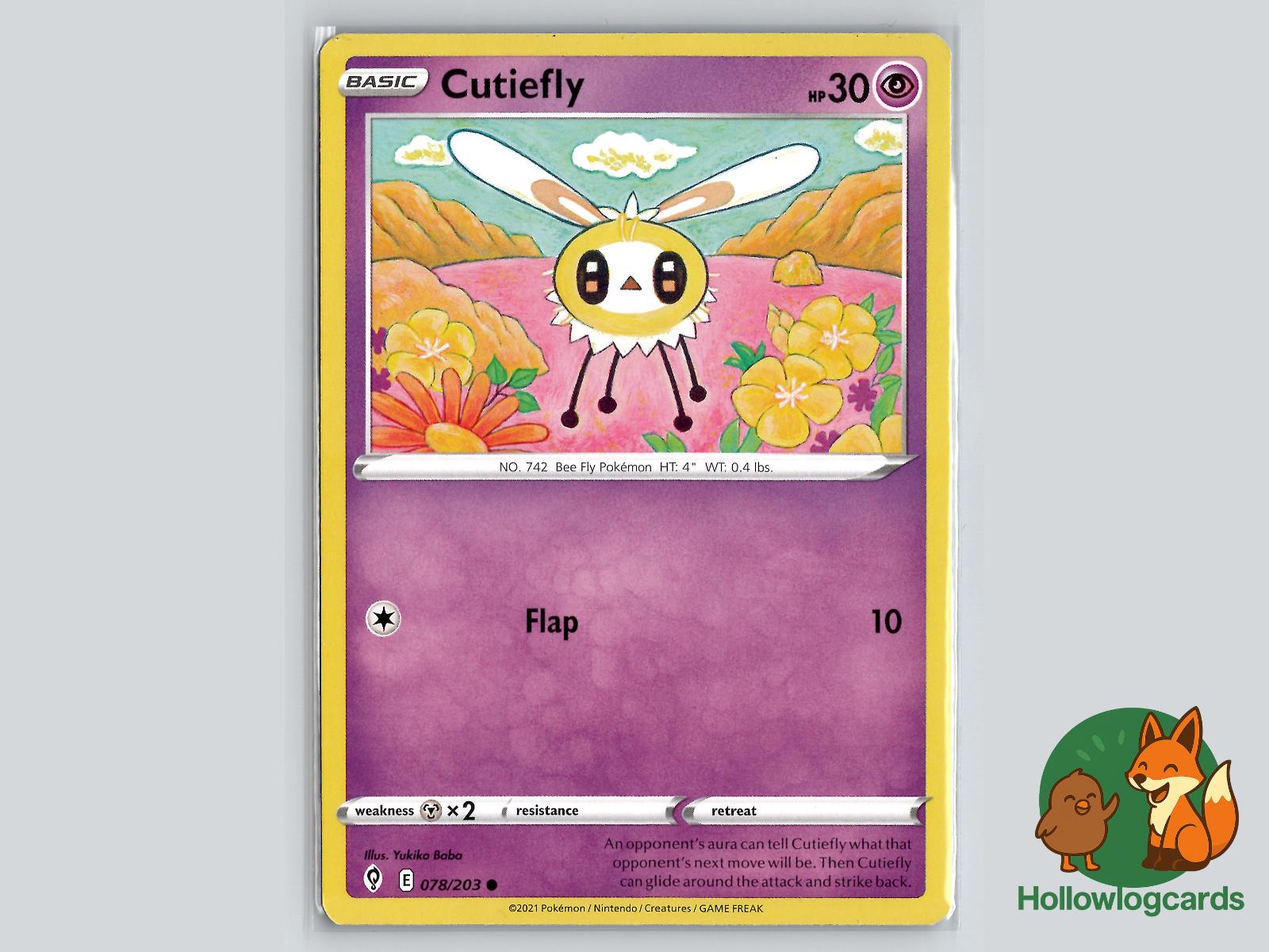 Cutiefly (078/203) - Evolving Skies Pokémon Card