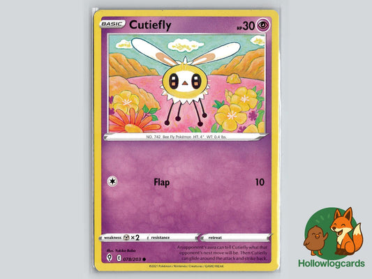 Cutiefly (078/203) - Evolving Skies Pokémon Card