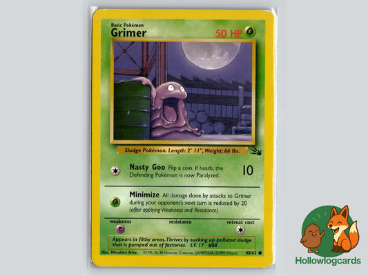 Grimer (48/62) - Fossil Pokémon Card
