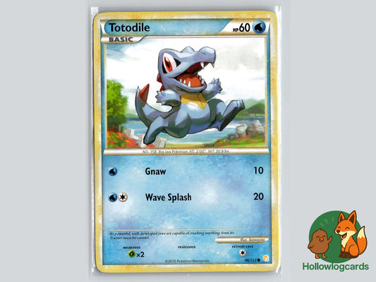 Totodile (86/123) - HeartGold & SoulSilver Pokémon Card