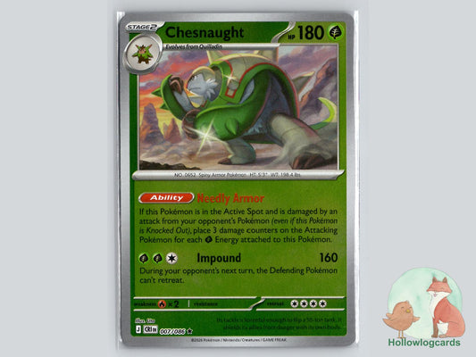 Chesnaught (007/086) Pokémon Card