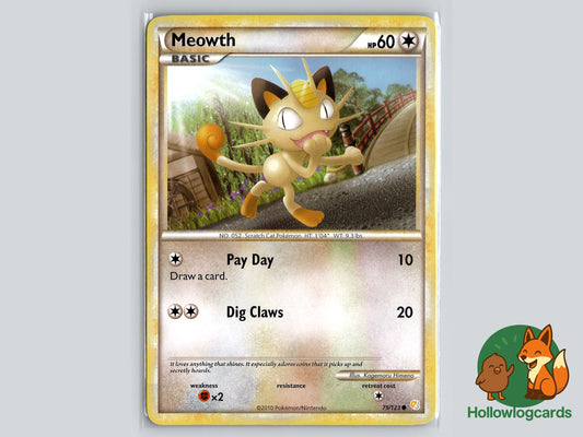 Image of Meowth HeartGold and SoulSilver (HS) #75