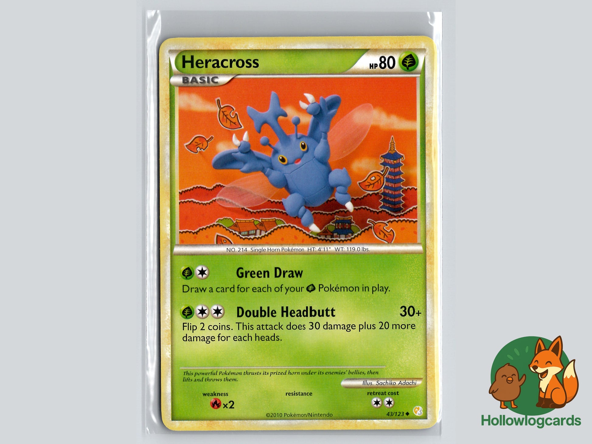 Image of Heracross HeartGold and SoulSilver (HS) #43
