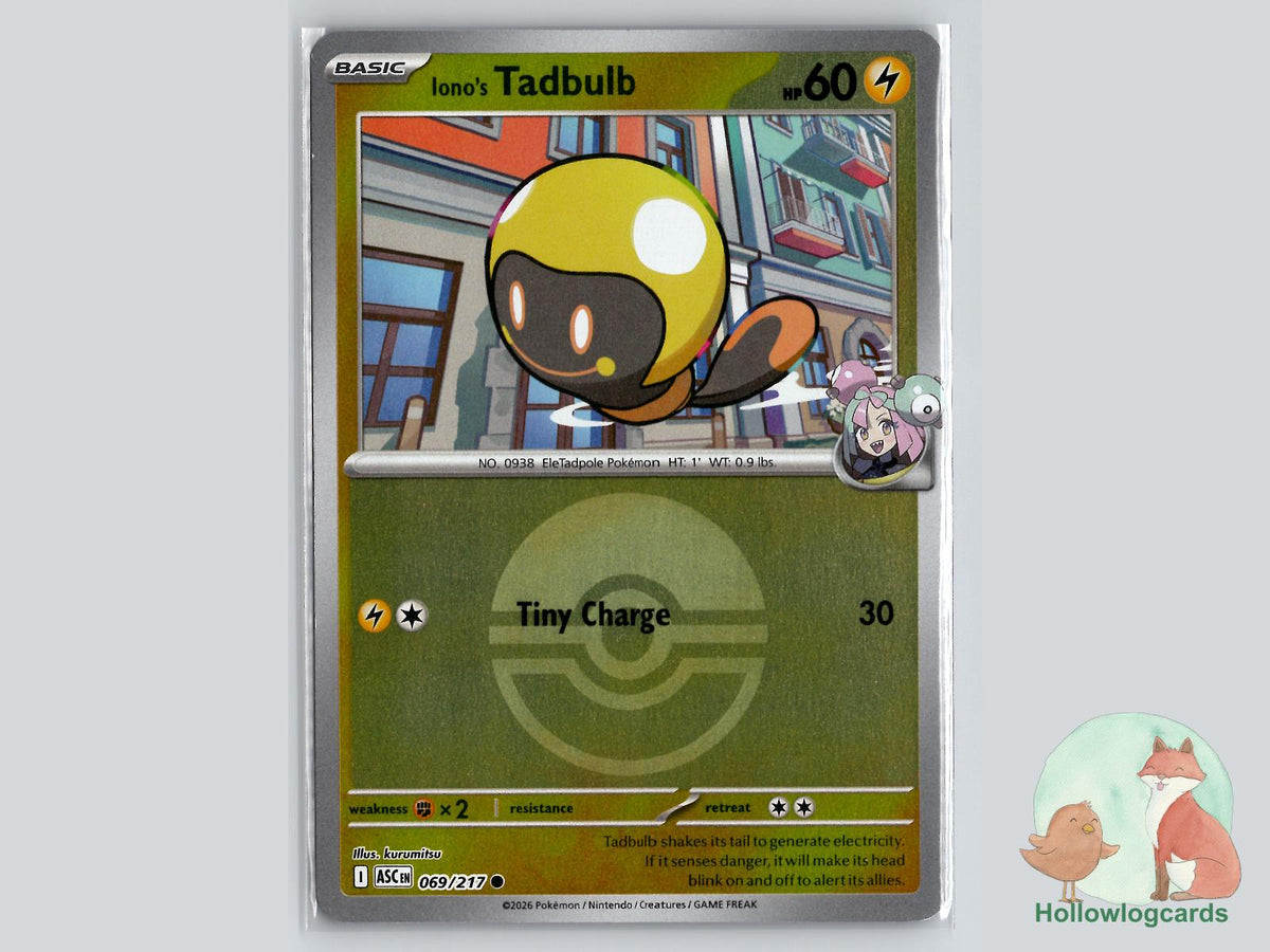 Iono's Tadbulb (069/217) Pokémon Card