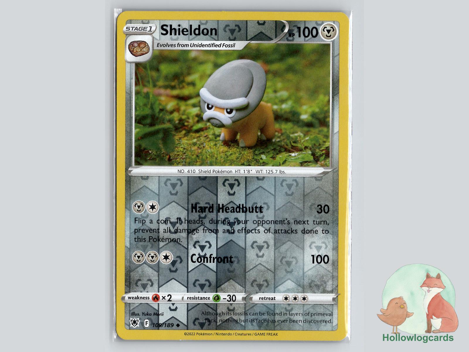 Shieldon (109/189) - Astral Radiance Pokémon Card