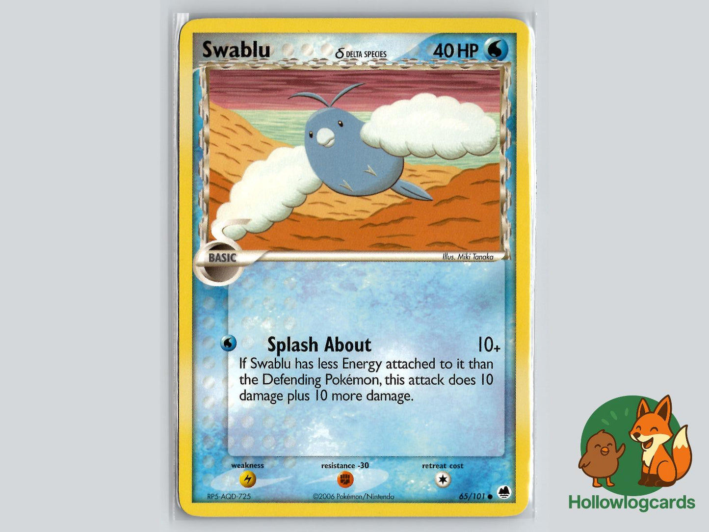 Swablu (65/101) - Dragon Frontiers Pokémon Card