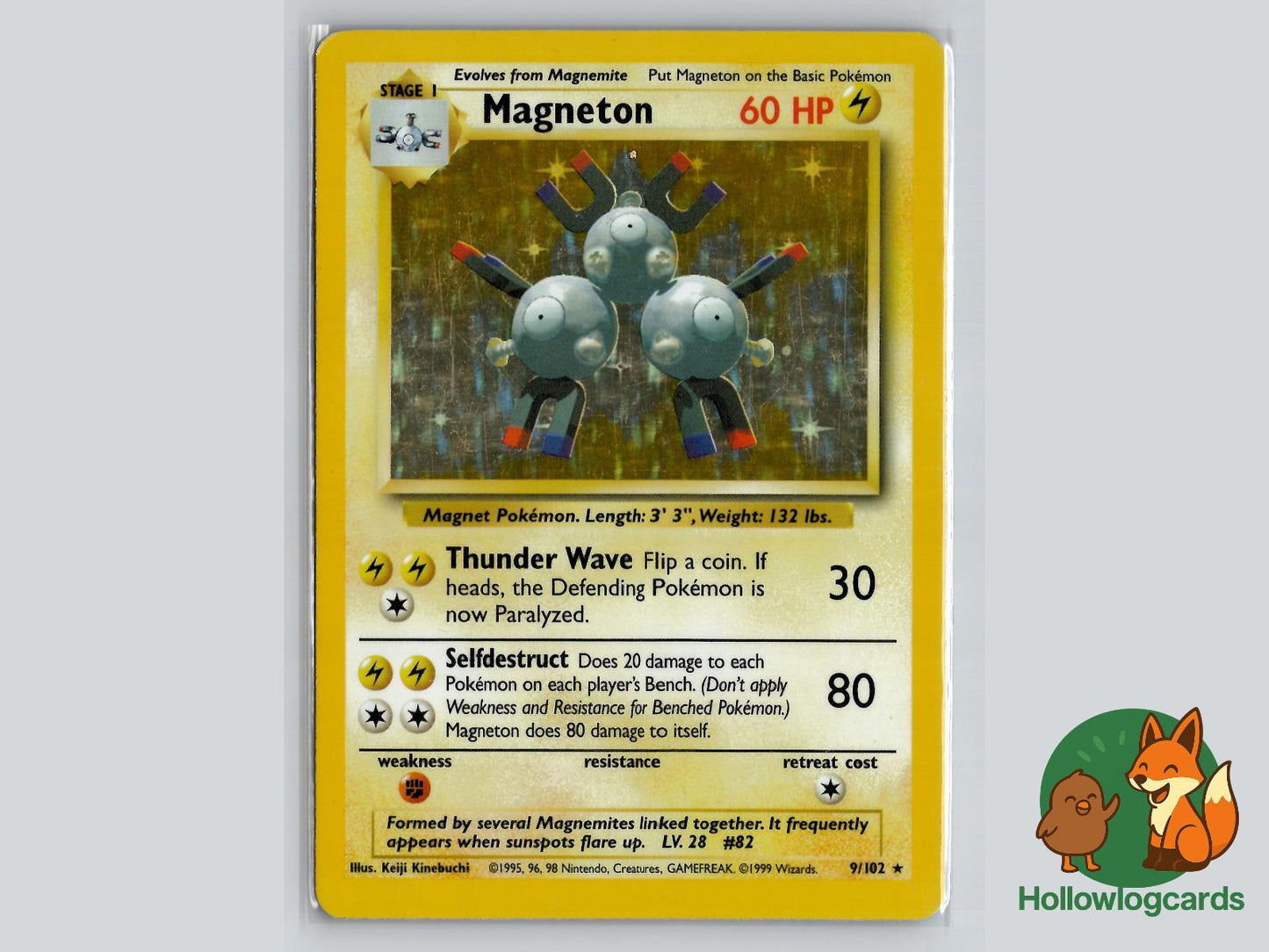 Magneton (9/102) - Base Pokémon Card