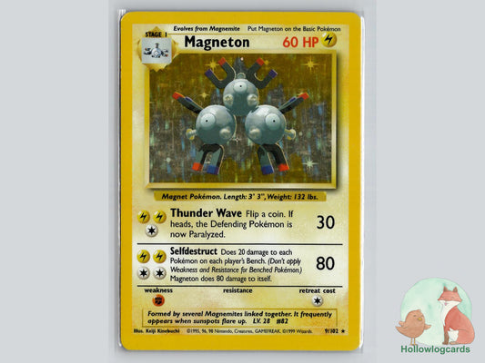 Magneton (9/102) - Base Pokémon Card