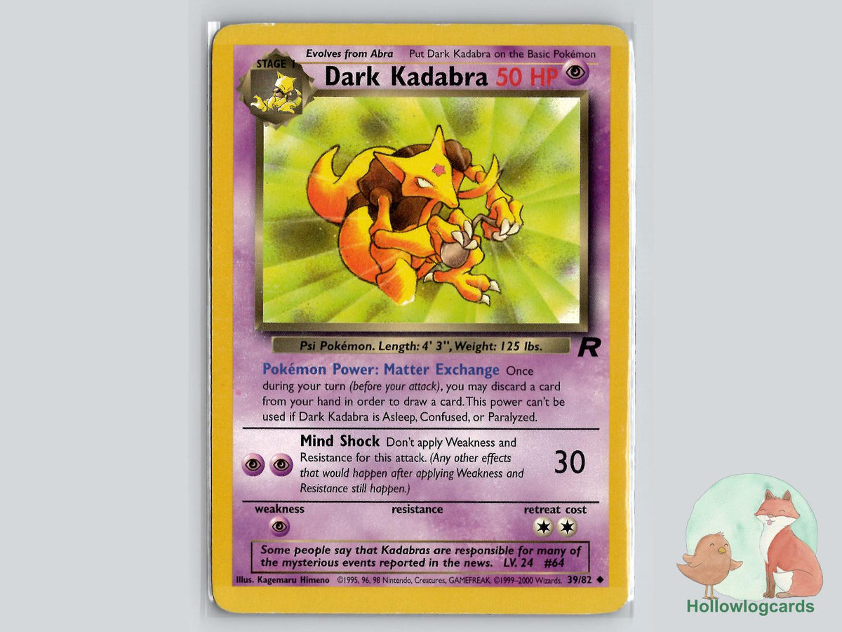 Dark Kadabra (39/82) - Team Rocket Pokémon Card