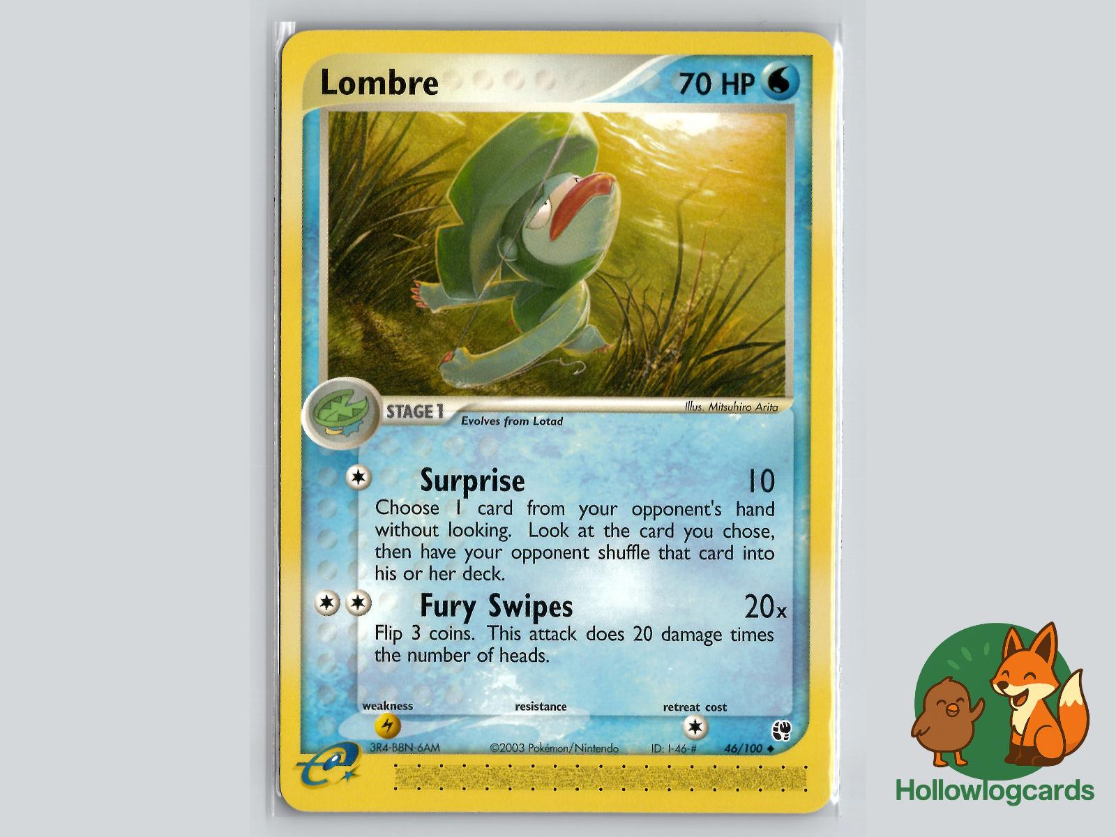 Lombre (46/100) - Sandstorm Pokémon Card