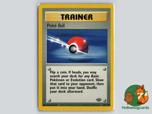 Poke Ball (64/64) - Jungle Pokémon Card