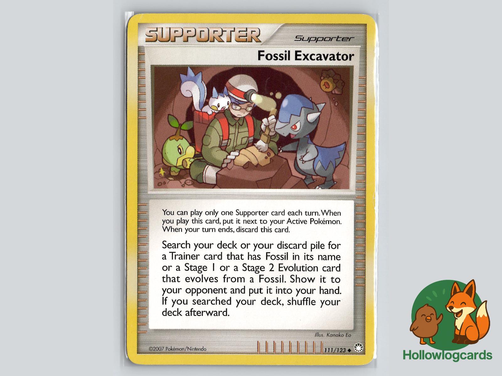 Fossil Excavator (111/123) - Mysterious Treasures Pokémon Card