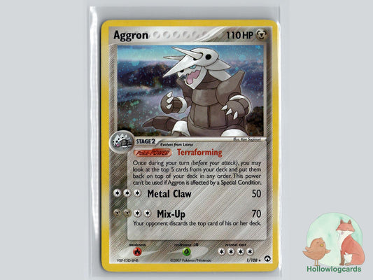 Aggron (1/108) - Power Keepers Pokémon Card