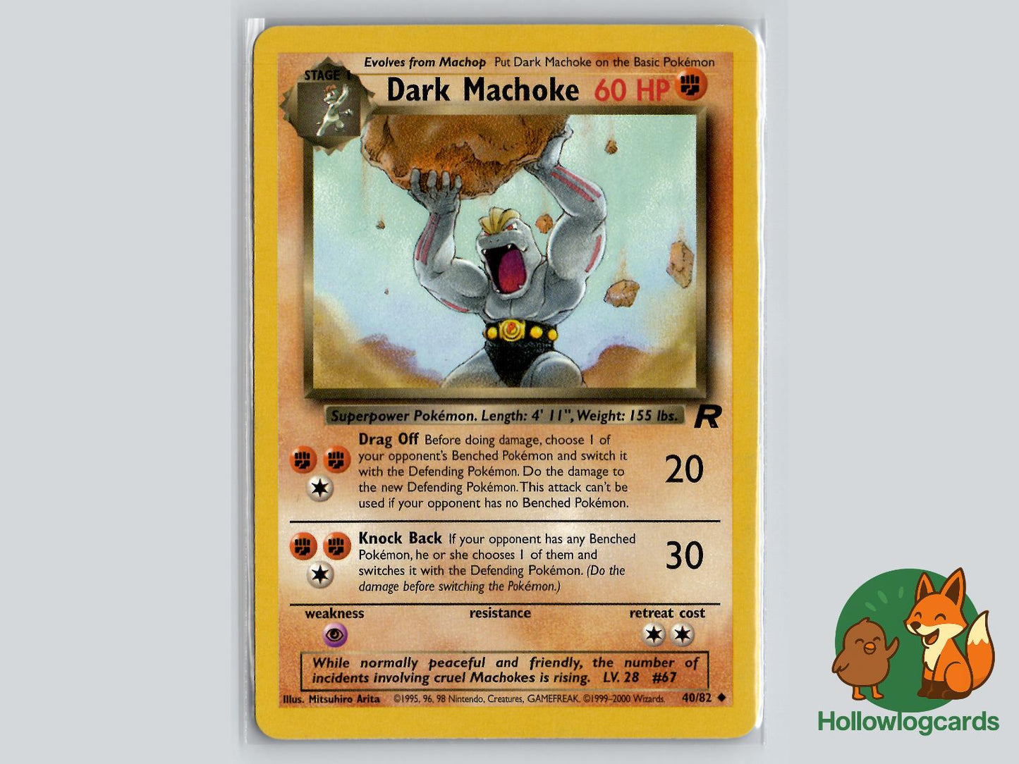 Dark Machoke (40/82) - Team Rocket Pokémon Card