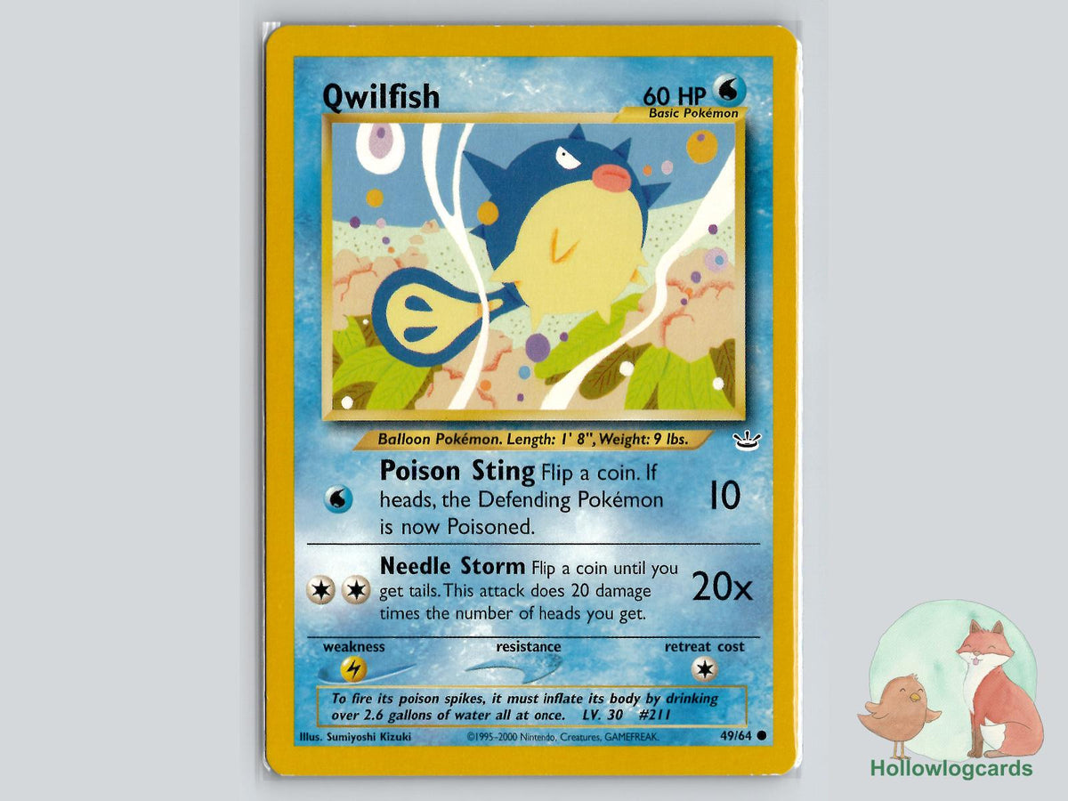 Qwilfish (49/64) - Neo Revelation Pokémon Card